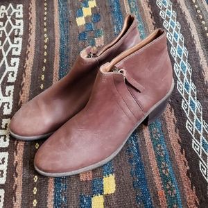 Madewell Brown Leather Booties